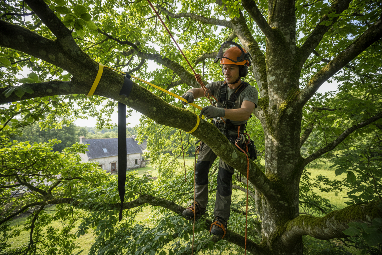 Soins aux arbres et Haubanage sécurisé à Quimper
